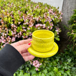 Load image into Gallery viewer, Neon Yellow Bubble Coaster &amp; Spro Mug
