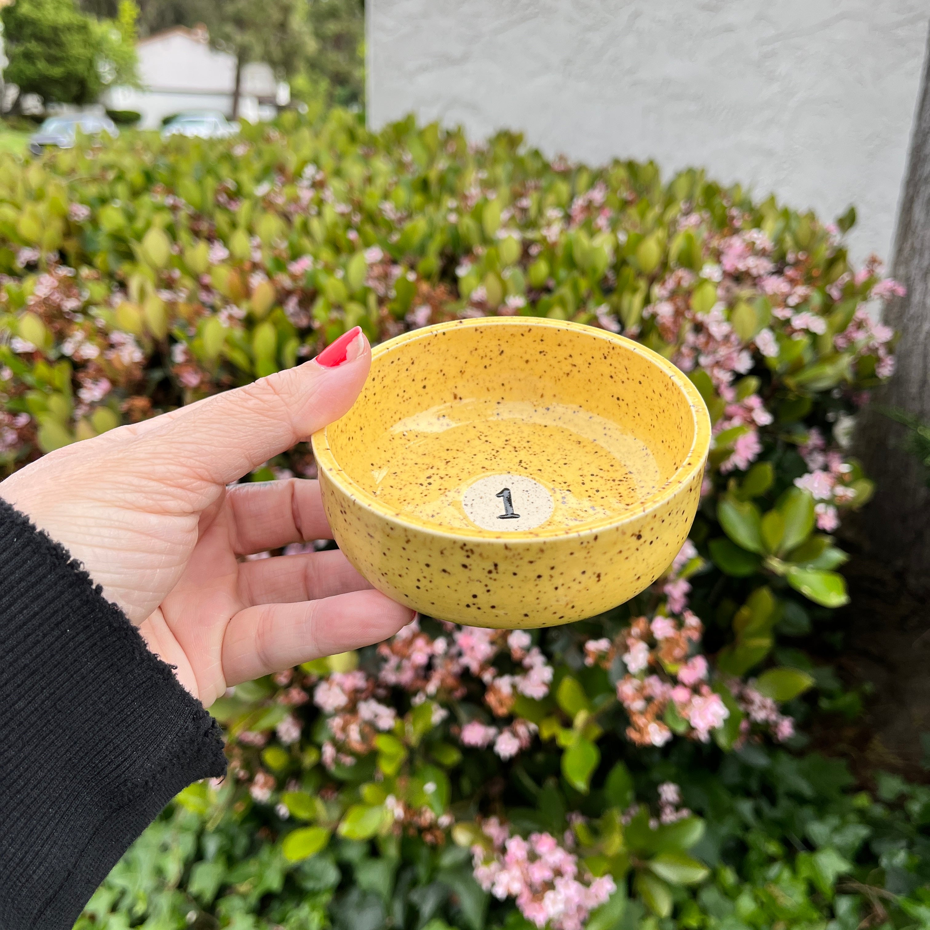 Yellow Pool Ball Bowl