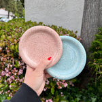 Load image into Gallery viewer, Baby Blue &amp; Pink Bubble Plate Set
