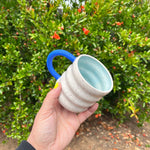 Load image into Gallery viewer, Blue Handled Mug
