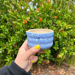 Load image into Gallery viewer, SECONDS Blue Crawl Glaze Matcha Bowl
