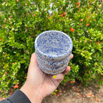 Load image into Gallery viewer, Curvy Blue Speckled Mug
