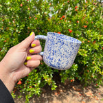Load image into Gallery viewer, Blue Speckled Handled Mug
