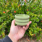 Load image into Gallery viewer, Curved Sage Greeen Matcha Bowl
