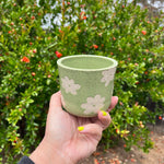 Load image into Gallery viewer, Sage Green Wide Flower Cup
