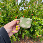 Load image into Gallery viewer, Sage Green Flower Espresso Mug
