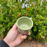 Load image into Gallery viewer, Sage Green Flower Espresso Mug
