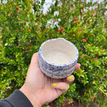 Load image into Gallery viewer, Curvy Blue Speckled Matcha Bowl
