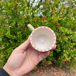 Load image into Gallery viewer, Sage Green/Pink Rim Espresso Mug
