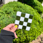 Load image into Gallery viewer, Translucent Olive Green &amp; White
