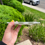 Load image into Gallery viewer, Sage Green &amp; White Trinket Glass Tray
