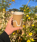 Load image into Gallery viewer, Speckled Brown Wavy Mug
