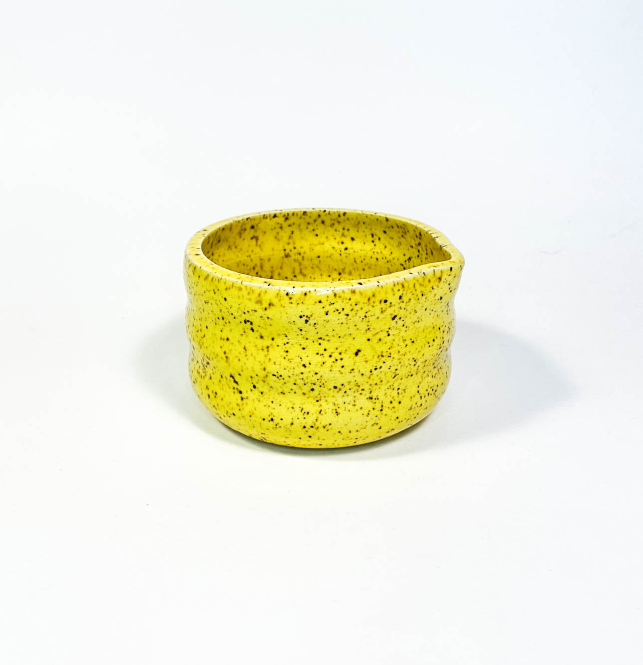 Yellow Curvy Matcha Bowl