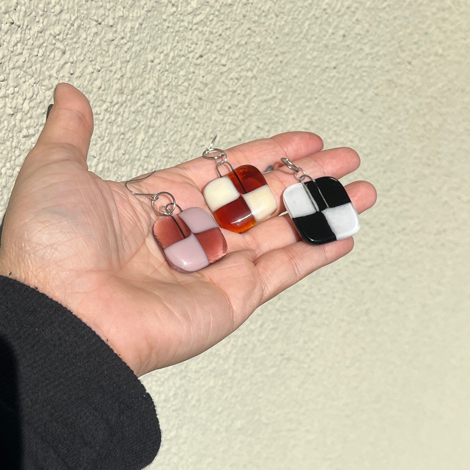 Yellow & White Keychain