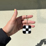 Load image into Gallery viewer, Black &amp; White Keychain

