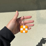 Load image into Gallery viewer, Yellow &amp; White Keychain
