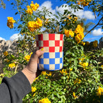 Load image into Gallery viewer, Blue Checkered Bowl
