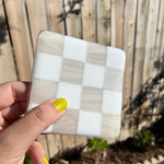 Load image into Gallery viewer, Marbled Off White &amp; White
