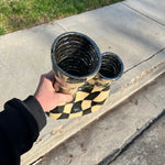 Load image into Gallery viewer, Chrome Checkered Vase
